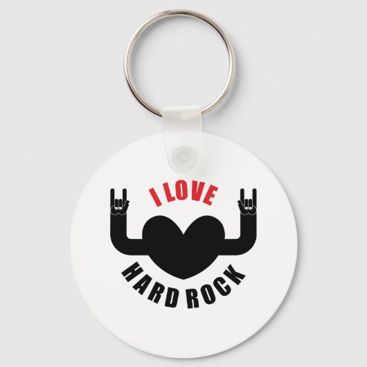 I Love Hard Rock Sleutelhanger (Voorkant)