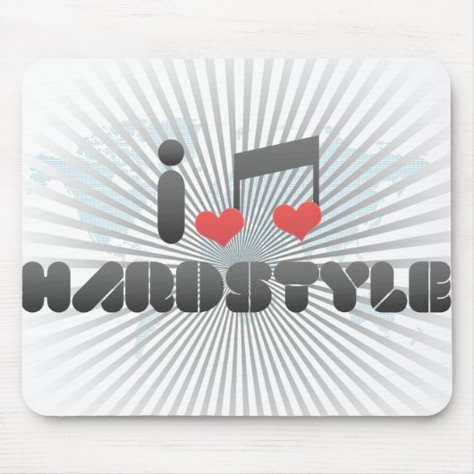 I Love Hardstyle Muismat (Voorkant)