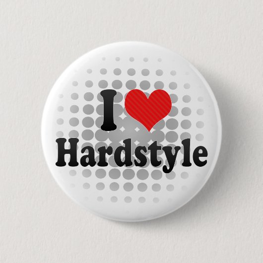 I Love Hardstyle Ronde Button 5,7 Cm (Voorkant)