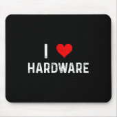 I Love Hardware - Heart Pc Gamer Gaming Build Code Muismat (Voorkant)