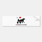 I Love Harness Racing Bumpersticker (Voorkant)