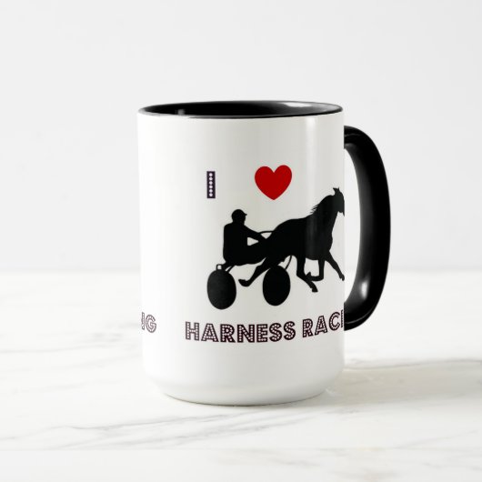 I Love Harness Racing Mok (Voorkant rechts)