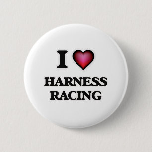 I Love Harness Racing Ronde Button 5,7 Cm