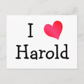 I Love Harold Briefkaart (Voorkant)
