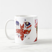 I Love Harry hearts UK flag Koffiemok (Links)
