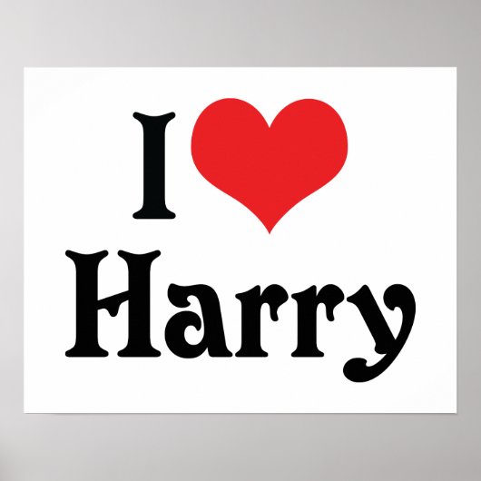 I Love Harry Poster (Voorkant)
