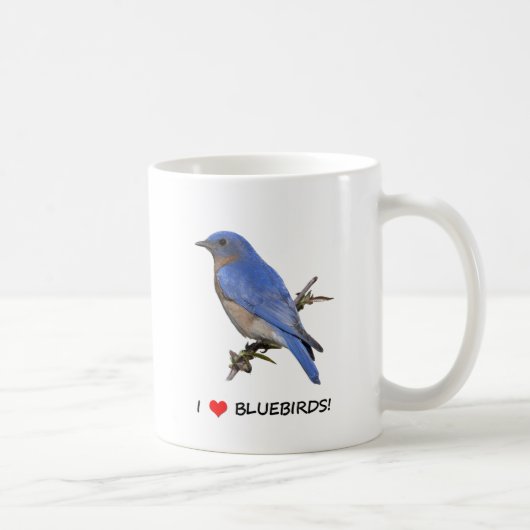 I Love (hart) Bluebird Koffiemok (Rechts)