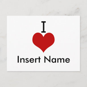 I Love (hart) Briefkaart