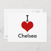 I Love (hart) Chelsea Briefkaart (Voorkant / Achterkant)
