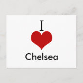 I Love (hart) Chelsea Briefkaart (Voorkant)