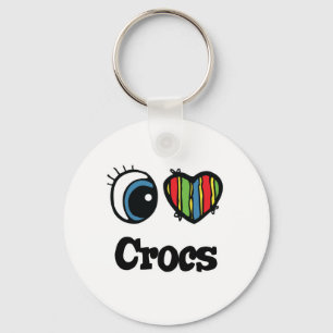 I Love (Hart) Crocs Sleutelhanger