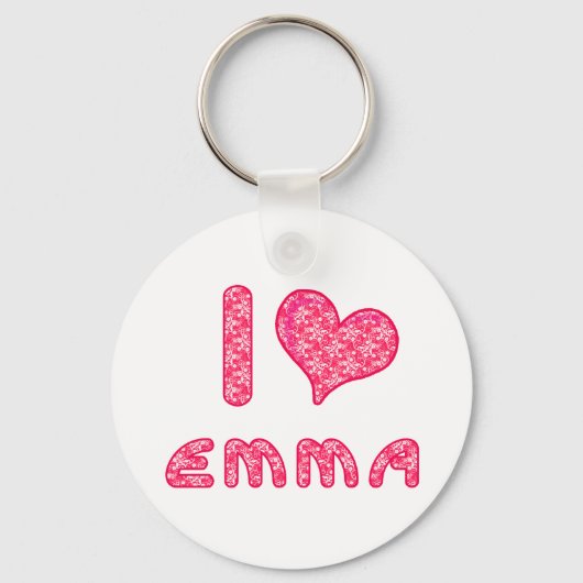 i love / hart emma sleutelhanger for Emma lovers (Voorkant)