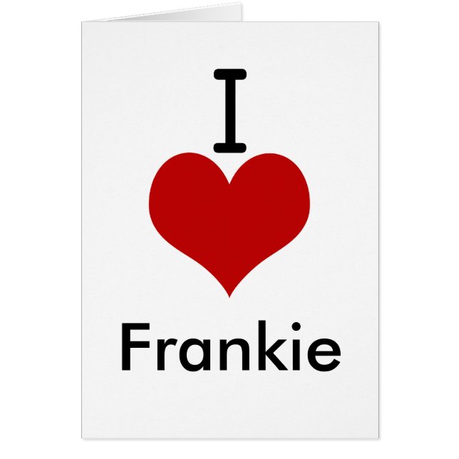 I Love (hart) Frankie (Voorkant)