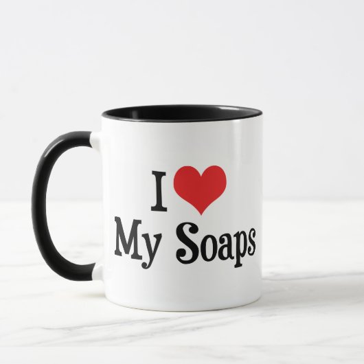 I Love Hart Mijn Soaps - Soap Opera Liefhebber Mok (Links)