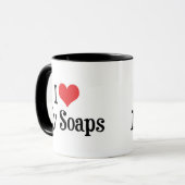 I Love Hart Mijn Soaps - Soap Opera Liefhebber Mok (Voorkant links)