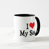 I Love Hart Mijn Soaps - Soap Opera Liefhebber Mok (Voorkant rechts)