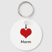 I Love (hart) Norm Sleutelhanger (Voorkant)
