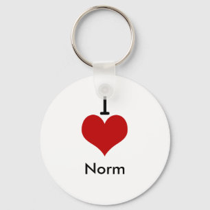 I Love (hart) Norm Sleutelhanger