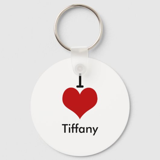 I Love (hart) Tiffany Sleutelhanger (Voorkant)