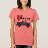 I Love (hart) Trucks Tshirts and Gifts (Voorkant)