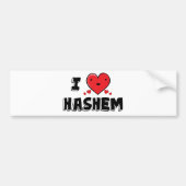 I Love Hashem Bumpersticker (Voorkant)