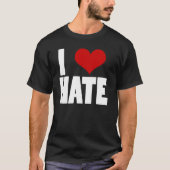 I Love Hate (zwart) T-shirt (Voorkant)