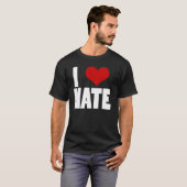 I Love Hate (zwart) T-shirt (Voorkant volledig)