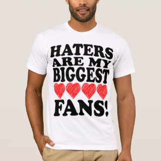 I Love Haters Art Heart Cool Funny Remix T Shirt