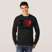 I Love HATERS Heart Present T-shirt (Voorkant volledig)