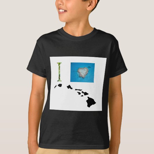 I Love Hawaii Design T-shirt (Voorkant)