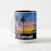 I Love Hawaii Lg Tweekleurige Koffiemok (Voorkant links)