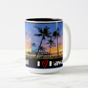 I Love Hawaii Lg Tweekleurige Koffiemok