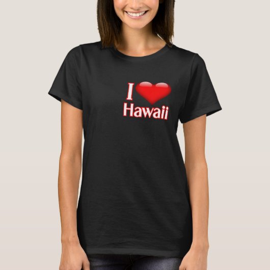 I Love Hawaii T-shirt (Voorkant)
