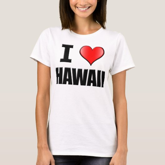 I Love Hawaii T-Shirt - Women (Voorkant)