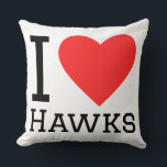 I love hawks kussen<br><div class="desc">I love Hawks,  for animal lovers</div>