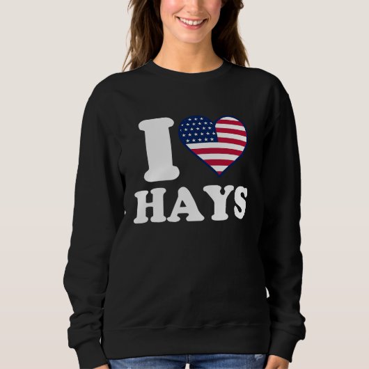 I love Hays I heart Hays Trui (Voorkant)