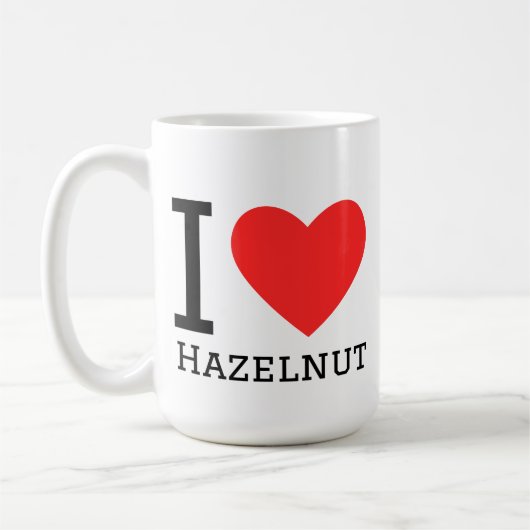 I love hazelnut  koffiemok (Links)