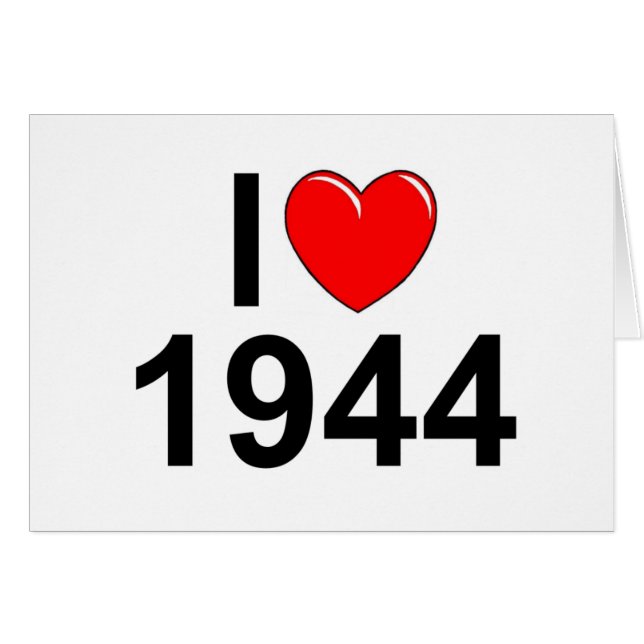 I Love (Heart) 1944 (Voorkant Horizontaal)