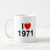 I Love (Heart) 1971 Koffiemok (Links)