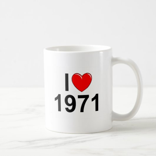 I Love (Heart) 1971 Koffiemok (Rechts)