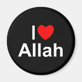 I Love (Heart) Allah Magneet (Voorkant)
