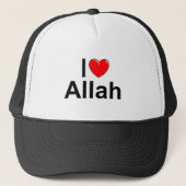 I Love (Heart) Allah Trucker Pet (Voorkant)
