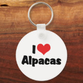 I Love Heart Alpacas Sleutelhanger (Voorkant)