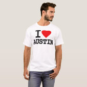 I Love Heart Austin Texas T-shirt (Voorkant volledig)