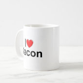 I Love (Heart) Bacon Koffiemok (Voorkant links)