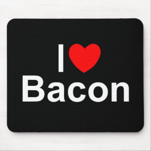 I Love (Heart) Bacon Muismat
