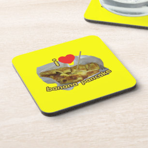 I Love (Heart) Banana Pancake ... Thai Street Food Drankjes Onderzetter