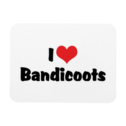 I Love Heart Bandicoots Magneet (Horizontaal)
