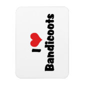 I Love Heart Bandicoots Magneet (Verticaal)