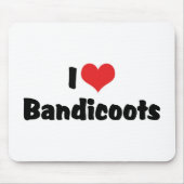 I Love Heart Bandicoots Muismat (Voorkant)